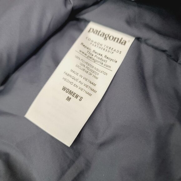 Patagonia Women's Teal Blue Stormdrift Puffer Liner Coat Quilted Parka Jacket M - Picture 8 of 11